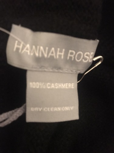 Cappello HANNAH ROSE cuore cashmere NERO con cuore ROSSO nuovo con etichetta ottimo regalo - Foto 2 di 2