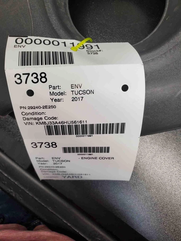 ✅ 2017 HYUNDAI TUCSON ENGINE COVER PN:29240-2E250 OEM - Image 4 of 4
