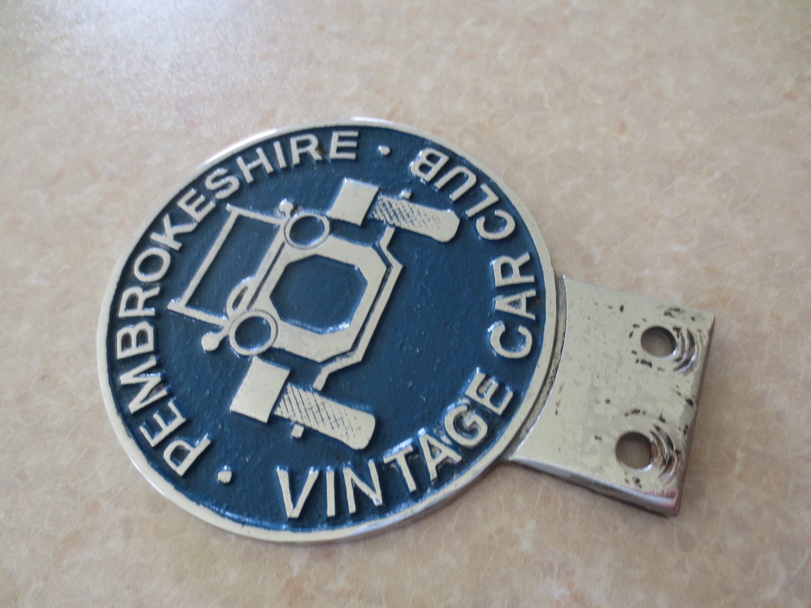 Pembrokeshire vintage car club badge for Austin Morris MG Jaguar Rover
