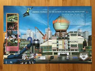 2001 Jet Set Radio Future Xbox Vintage Print Ad/Poster Authentic Video Game Art