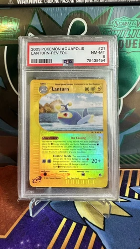 Pokémon - Lanturn #21 PSA 8