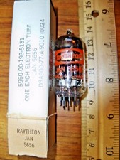 4 Strong NOS Raytheon JAN 5656 Tubes