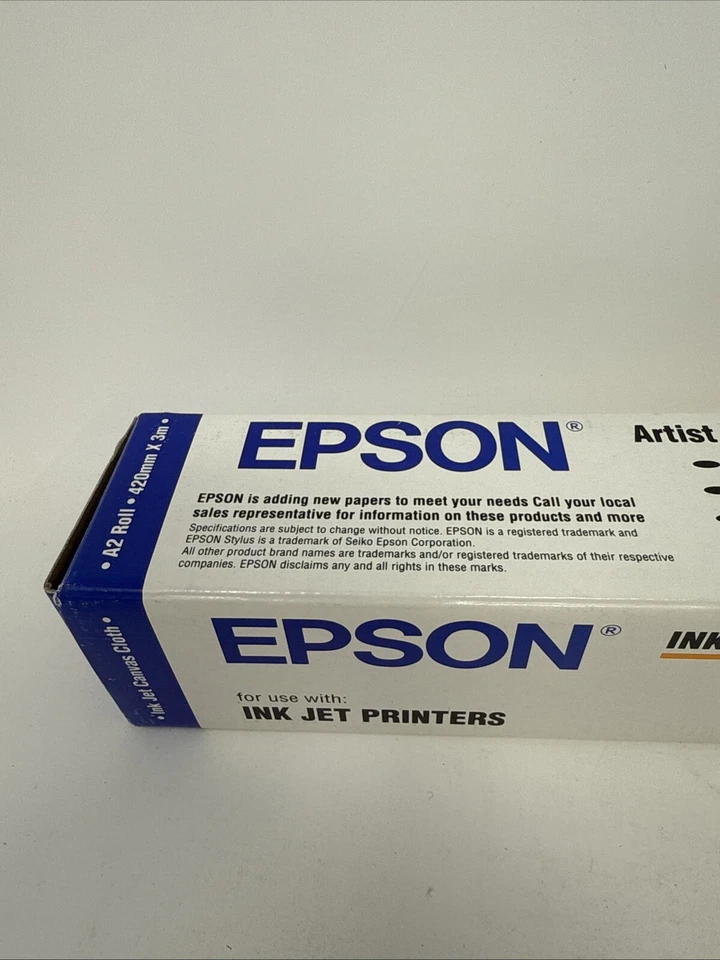 Epson Canvas Cloth A2 Ink Jet Printing Cloth/Paper Roll S041132 NEW and SEALED - Image 3 of 4