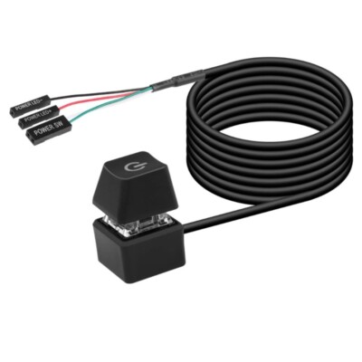 Internet Cafe Desktop Switching Button Extension Switches Colordul LED Lights