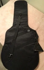 Kaces III Gig Bag Electric Guitar Zippered Bag Model KE-112E Black w/ Strap