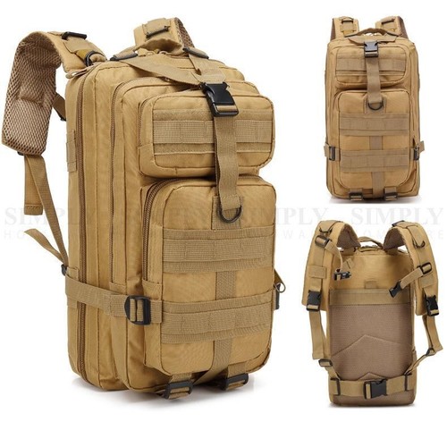Crocox Military Tactical Backpack Molle Bag Rucksack Canvas Army Pouches Hiking - Picture 13 of 14