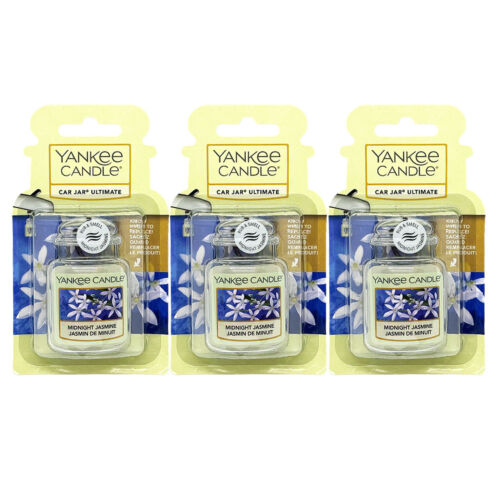 3x Yankee Candle Auto-Lufterfrischer Car Jar Ultimate Midnight Jasmine - Bild 1 von 1
