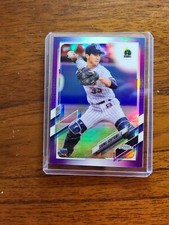 2021 Topps Chrome NPB #138 Souma Uchiyama Purple Refractor /299 RC Japan