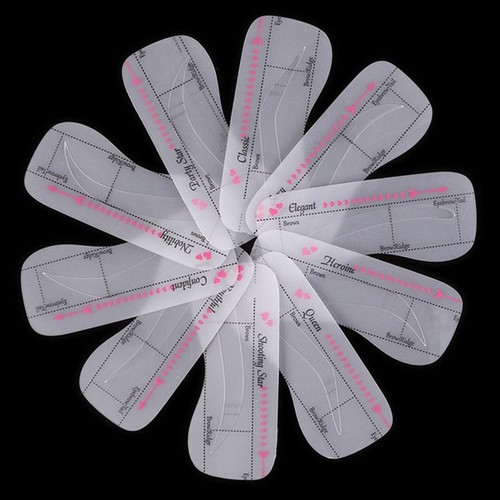Fashion Template Card Shaper Eyebrow Stencil Makeup Tools Grooming - Picture 4 of 4