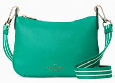 Kate Spade Rosie Crossbody Green Leather WKR00630 Fig Leaf NWT $349 Retail FS