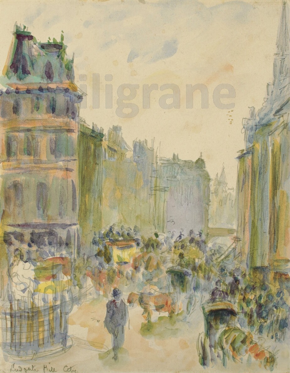 Tableau Ludgate Hill REWZ reproduction art mural salon grand format 50x70cm