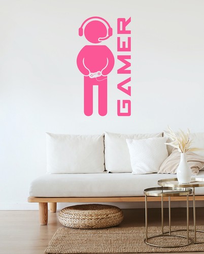 Computer Gamer – Gaming Kids Bedroom PC Xbox PS Wall Art Vinyl Decal Sticker - Picture 67 of 126