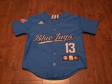 Authentic Toronto Blue Jays Adidas Brett Lawrie Baseball Jersey Boys Size 5/6