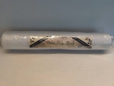 Deco Poly Mesh Floral Design Wrapping 21" x 10 yds White NEW