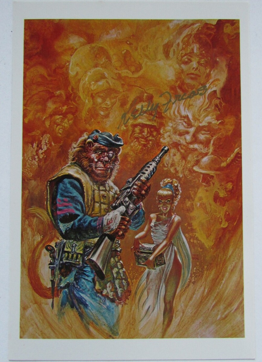 KELLY FREAS ART POST CARDS SIGNED & UNSIGNED SET OF 8 LARGE SIZE