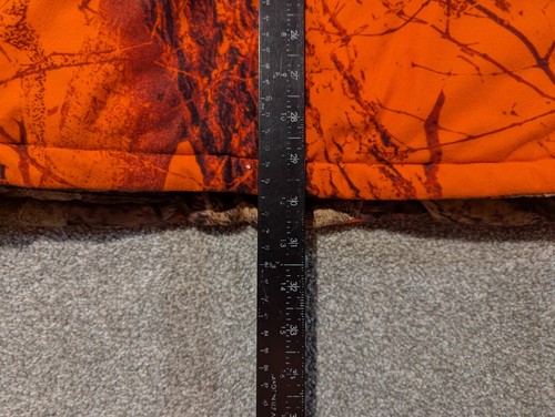 Vintage Gamehide Jacket Mens Medium Naked North Camo Orange Reversible Hush Hide - Picture 13 of 13