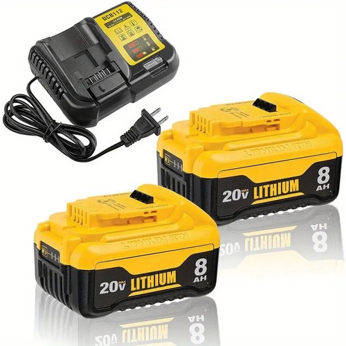 Pour DeWalt 20V 20Volt MAX XR DCB206-2 DCB205 Batterie Lithium-Ion DCB112 Chargeur
