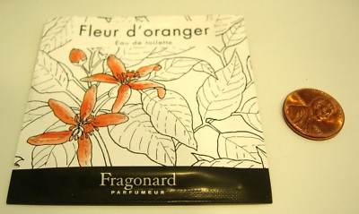 WOMENS FRAGONARD FLEUR D'ORANGER 2 ML TOWELETTE Perfume EDT ORANGE BLOSSOM HONEY