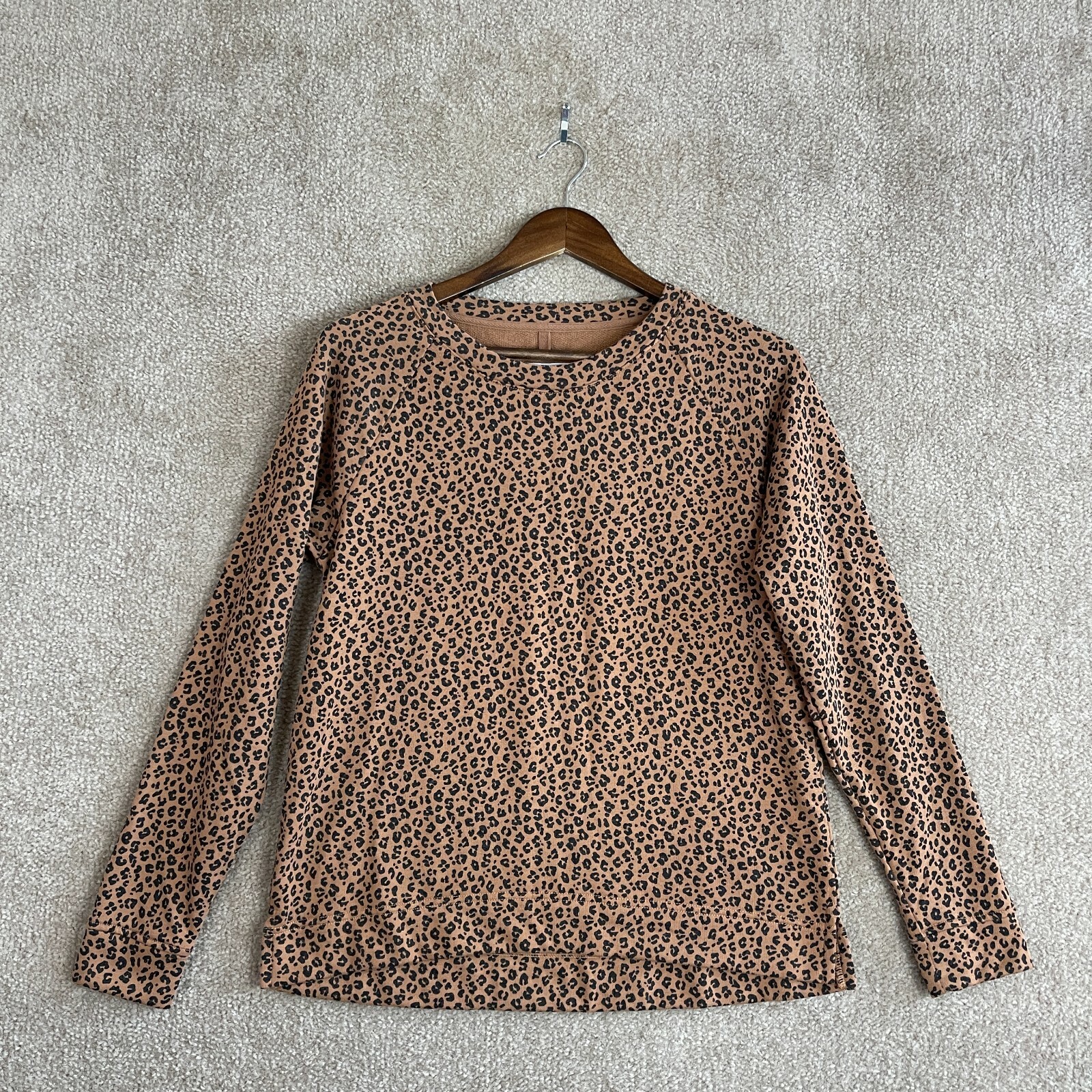 Black Leopard Print Terry Pullover | eBay