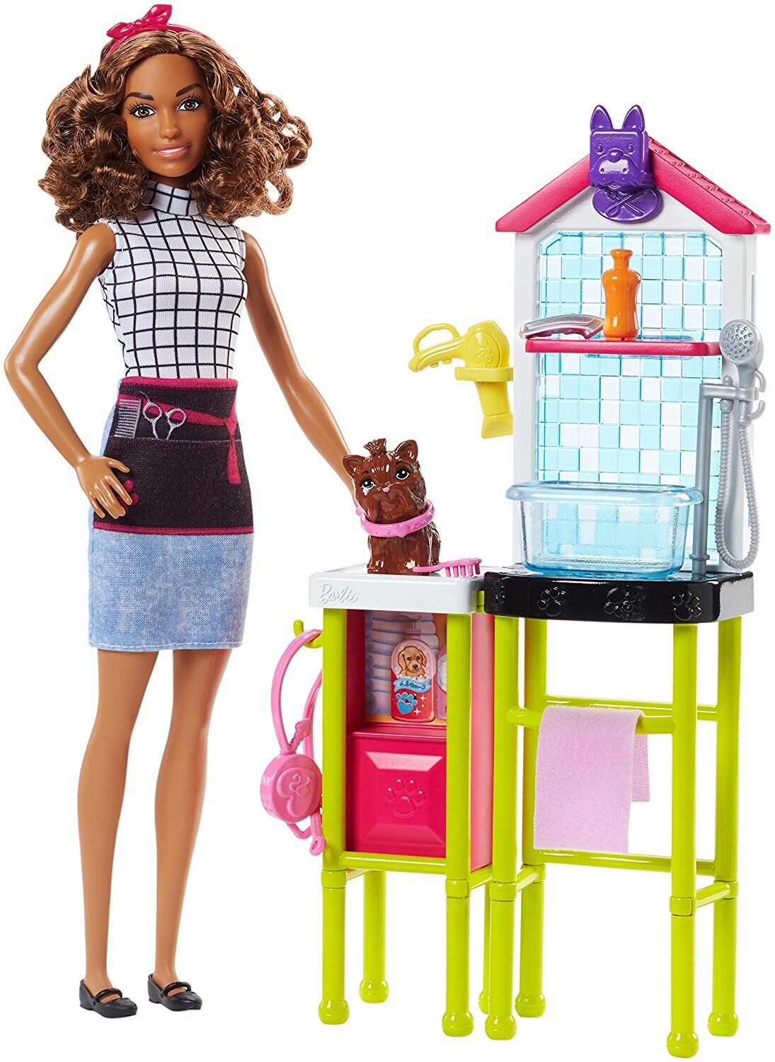 Geef energie bloem plein Barbie Careers Pet Groomer Playset DHB63/FJB31 NEW 887961531855 | eBay