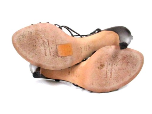 PHILOSOPHY DI ALBERTA FERRETTI BRAUNE LEDER RIEMCHEN KNÖCHEL WICKEL SANDALEN GR.36,5 - Bild 5 von 5