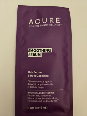 Acure Smoothing Serum (travel pack) 0.3 fl. oz