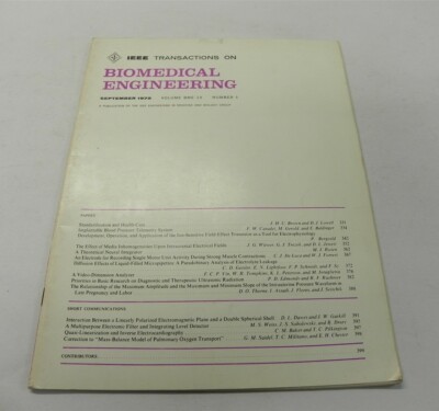 BIOMEDICAL ENGINEERING -SEPTEMBER 1972- *GOOD CONDITION*