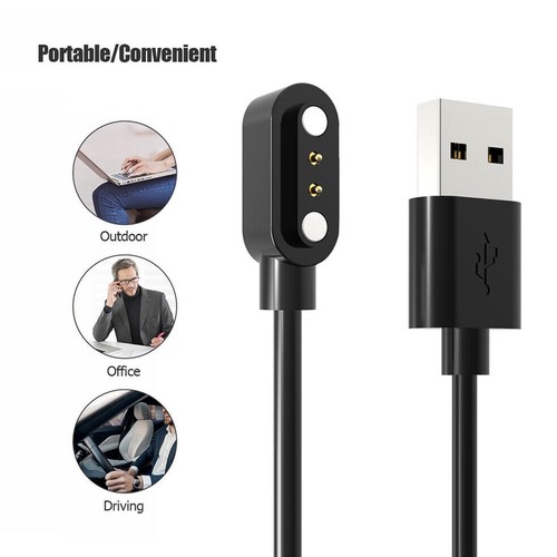 Smartwatch USB Charging Cable For ID205U IP68 Chargers H4R9 D9A2 3 M9Y6 - Zdjęcie 2 z 10