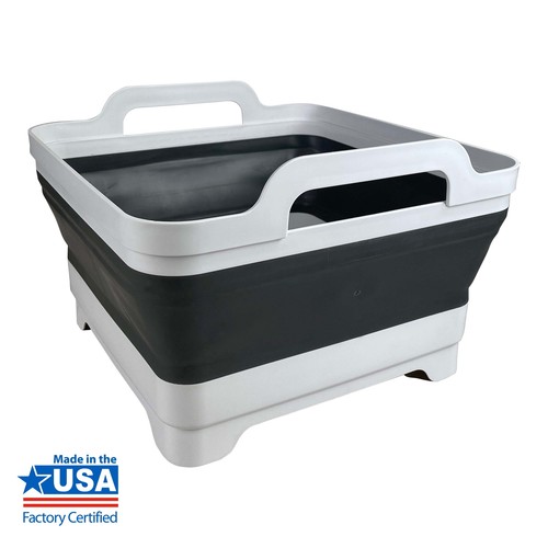 10-Quart Collapsible Sink 12.1 in L x 12.1 in W x 2.75 in H - Picture 2 of 6