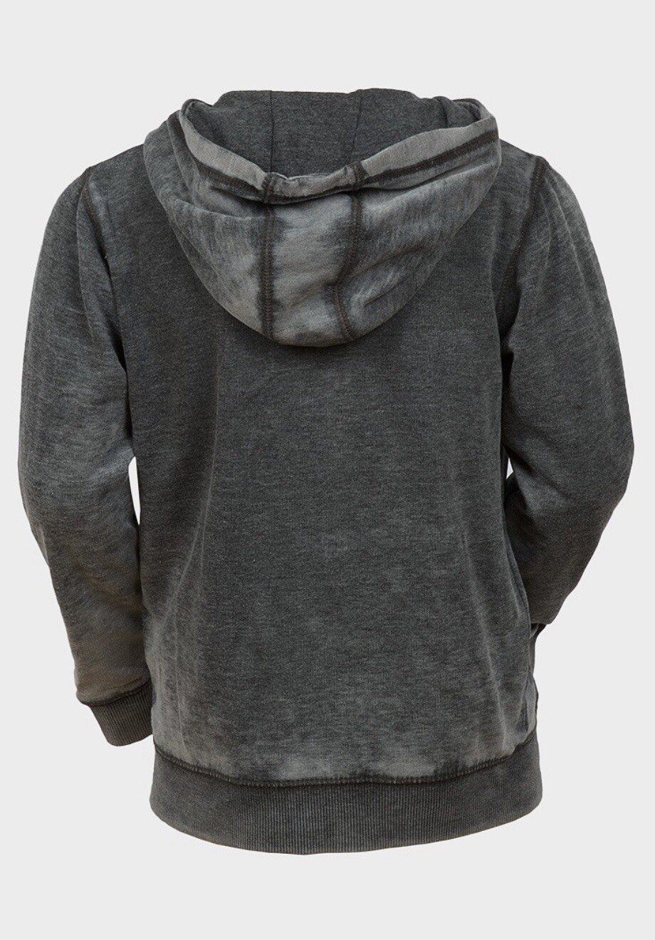 MINOTI DISTRESSED AND WASHED EFFECT HOODED FULL ZIP SWEATSHIRT image 5