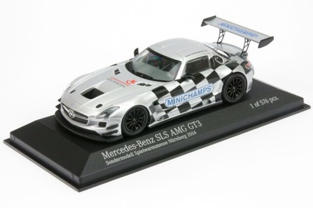 【全品送料無料】 AMG SLS Mercedes Minichamps GT3 1:43 Fair Toy Nuremberg 2014 乗用車