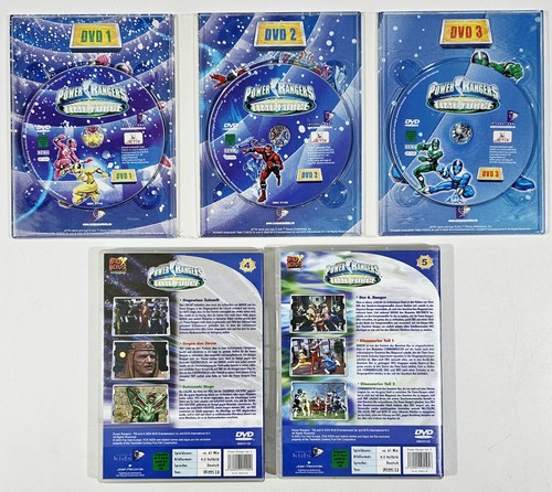 5-DVD Set SABAN'S POWER RANGERS TIME FORCE 1-15 dt. Manga Anime Japan Krieger - Picture 2 of 2