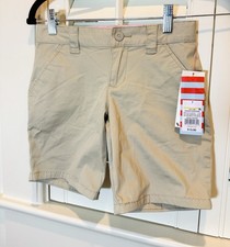NWT Cat  Jack Girls School Uniform Beige Shorts Size 7 Stretch