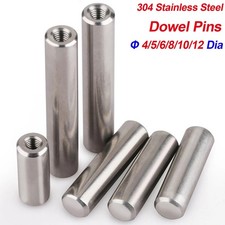 Dowel Pins Cylindrical Pin Female Thread A2 Stainless Steel Φ4/5/6/8/10/12 Dia
