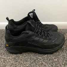 Merrell Mens Moab Speed 2 J037513Z GTX Gore-Tex Vibram Black Shoes Size 12