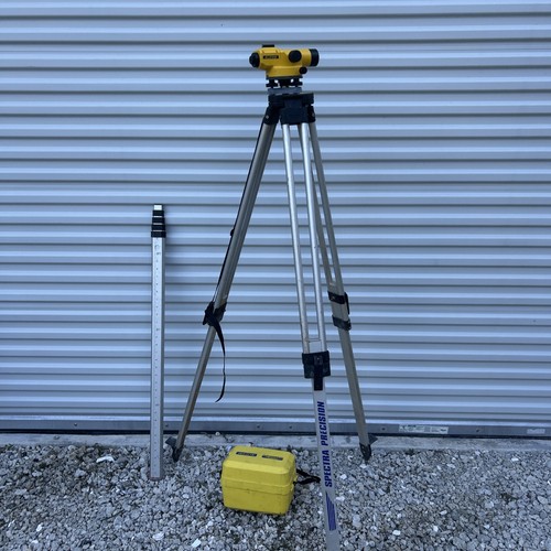 Spectra Precision AL24M Auto Level Tripod & Stick Magnetic Dampened Compensator