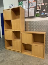 Habitat 90s Beech Modular Cupboard Shelving Units For Kitchen Dining Lounge