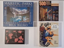 Huge Lot of Four Puzzles: 200-1000 Pieces NIB Sealed