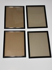 Set of 4 Black  Gold Document Photo Frames 8.5x11 Lightweight Plastic