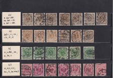 Krone-Adler alle Farben gepr&uuml;ft (inkl. 50aa), teilweise mit Nuancen extra
