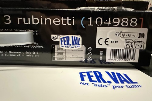 KEMPER FORNELLO FORNELLONE A GAS GHISA 3 RUBINETTI CE CAMPEGGIO A 3 PIEDI 635530 - Foto 19 di 19