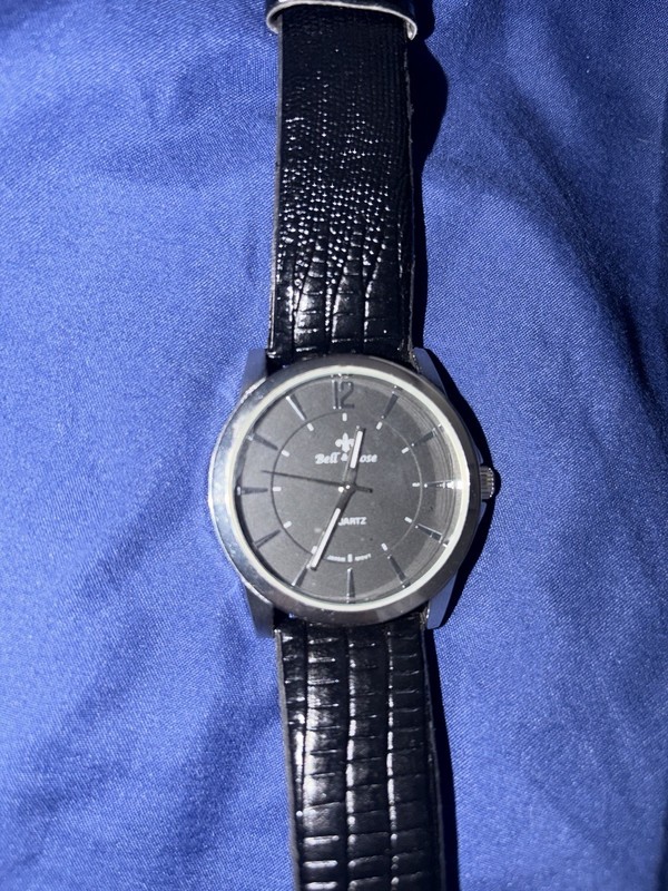 Bell And Rose Silver Tone Black Dial Analog Quartz Watch -Unisex