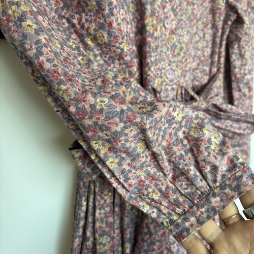 Strasburg Prairie Girl Floral Dress Smocked Size 10 Cottagecore Farm Heirloom - Picture 15 of 18