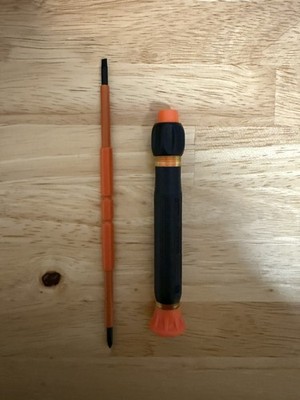 Klein Tools 32581INS Precision Screwdriver 2-In-1 Insulated with No. 0 Phillips