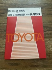 Instruction Manual For Toyota Rib Knitter Model K450 (30)