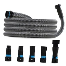 Upgraded 1 1/4 Inch x 17 Ft. Dust Collection Hose for Home and Workshop 