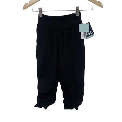 DSG Girls Harem Pant Pure Black DAG12120 Youth Activewear High-Rise Joggers