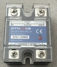60A Solid State Relay SSR DC-AC Input 3-32V DC Load 24-480V ​AC D4860