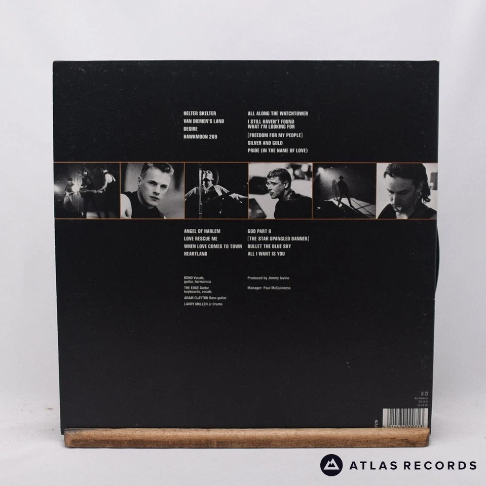 U2 Rattle And Hum A-5 B-8 A-1 B-5 Double LP Album Vinyl Record 303 400 - VG+/VG+ - Image 4 of 4