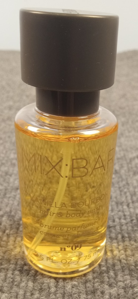 Mix Bar Vanilla  Bourbon Hair & Mist No O9 - 2.5 Oz  New Sal